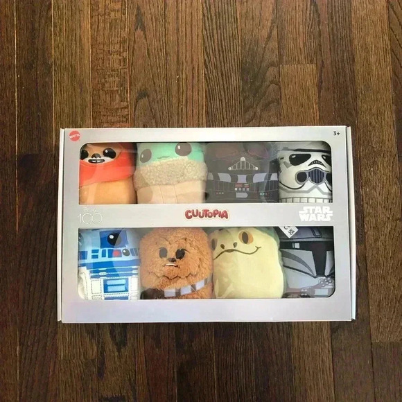 Disney 100 Star Wars Cuutopia 5” Plush 8-Pack - Darth Vader/Chewbacca/R2D2 NEW! - Picture 4 of 7